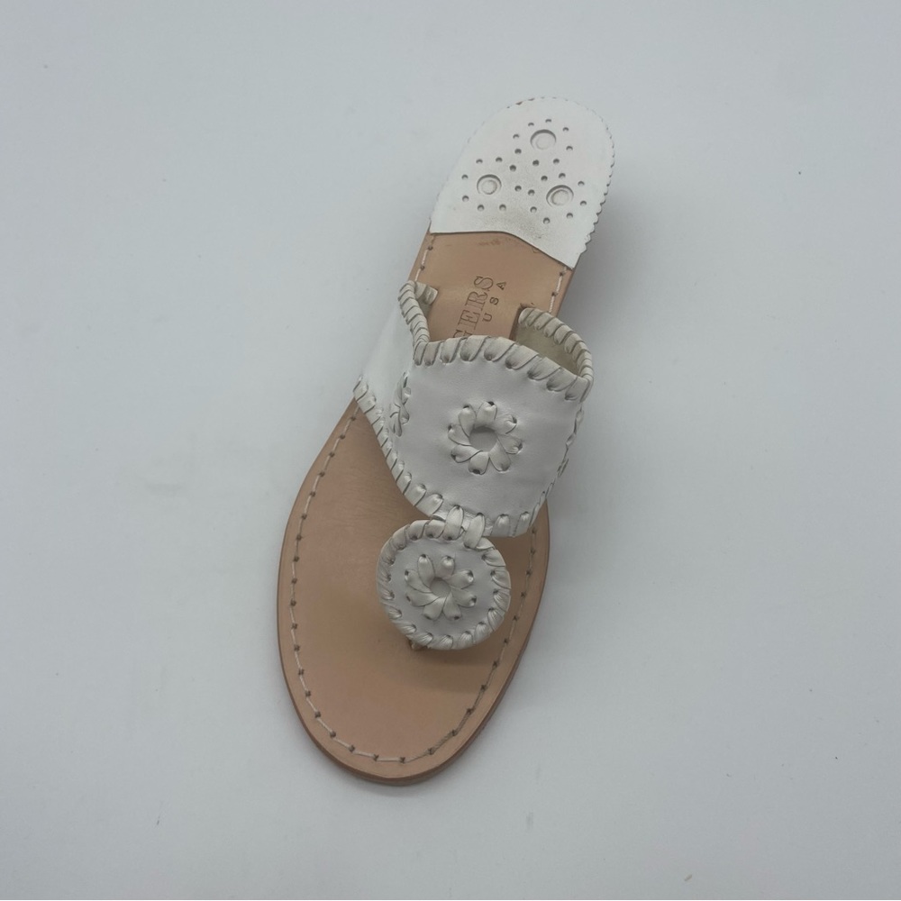 Jack Rogers Women's Jacks Demi Wedge Sandals 5 US Whiteโ